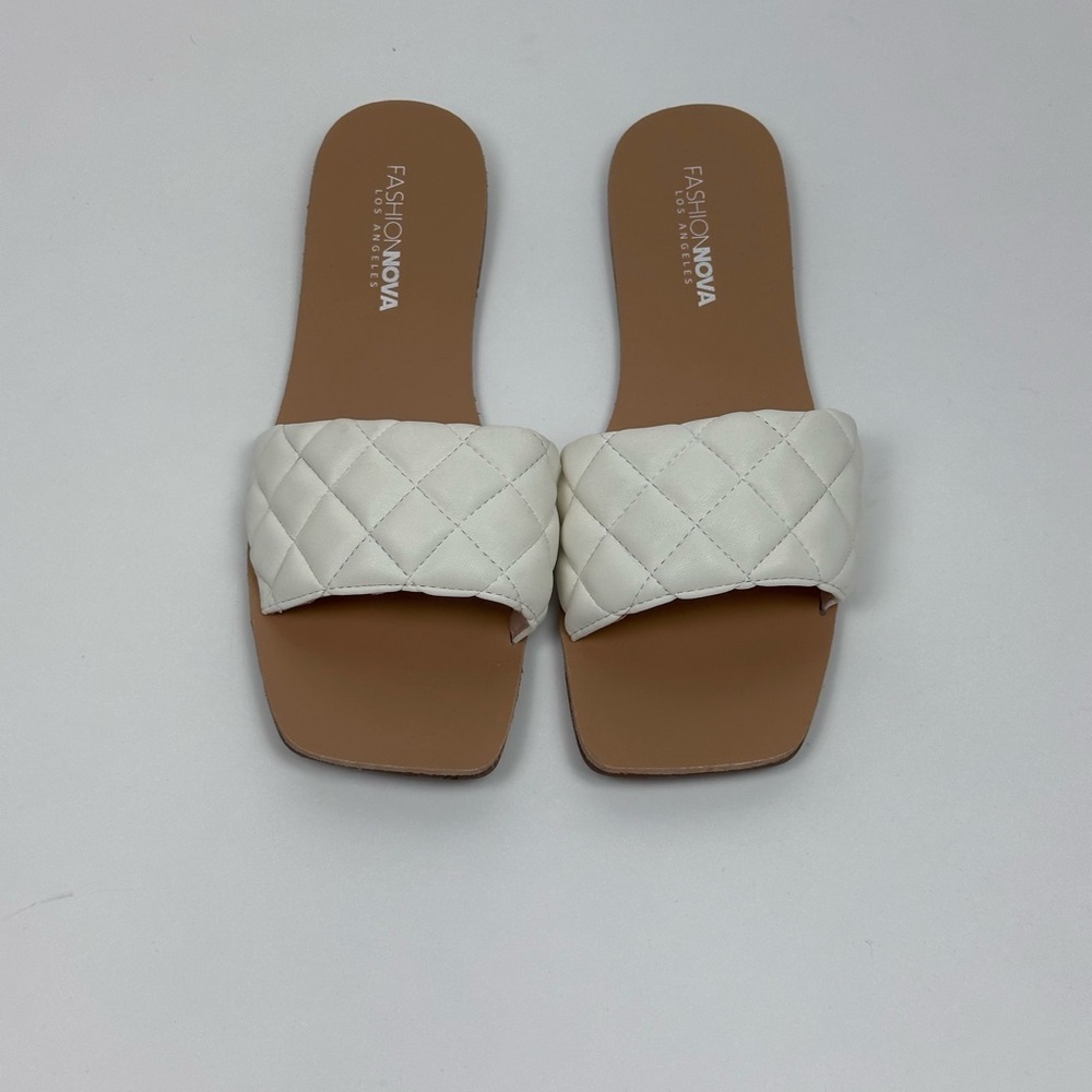 Fashion Nova Women's Unapologetic Flat Sandal